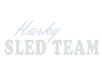 Husky Sled Team Text Sticker